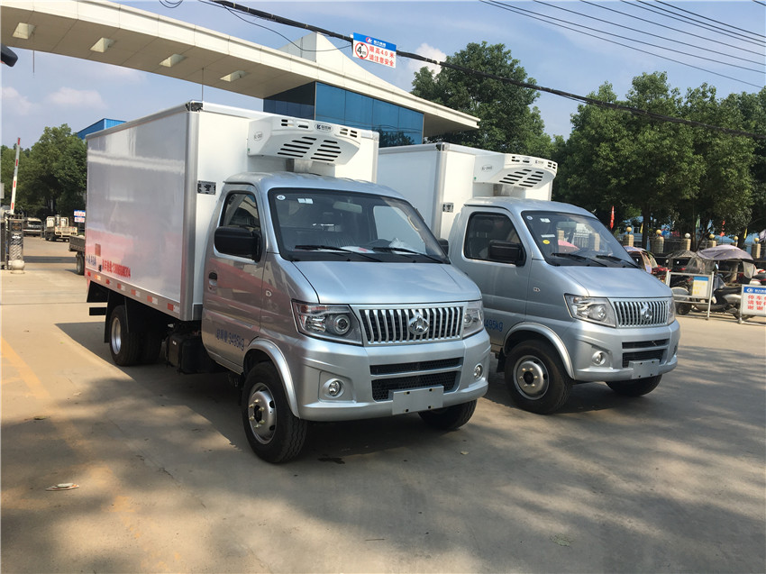 國六長安神騏T20后雙胎冷藏車