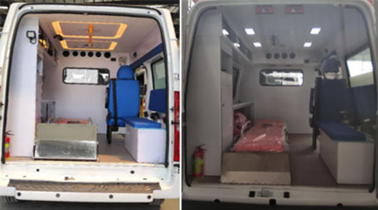 福特新世代V348短軸中頂救護(hù)車(國六)